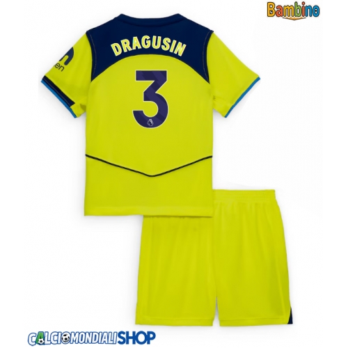 Maglie da calcio Tottenham Hotspur Radu Dragusin #3 Terza Maglia Bambino 2025-26 Manica Corta + Pantaloni corti)